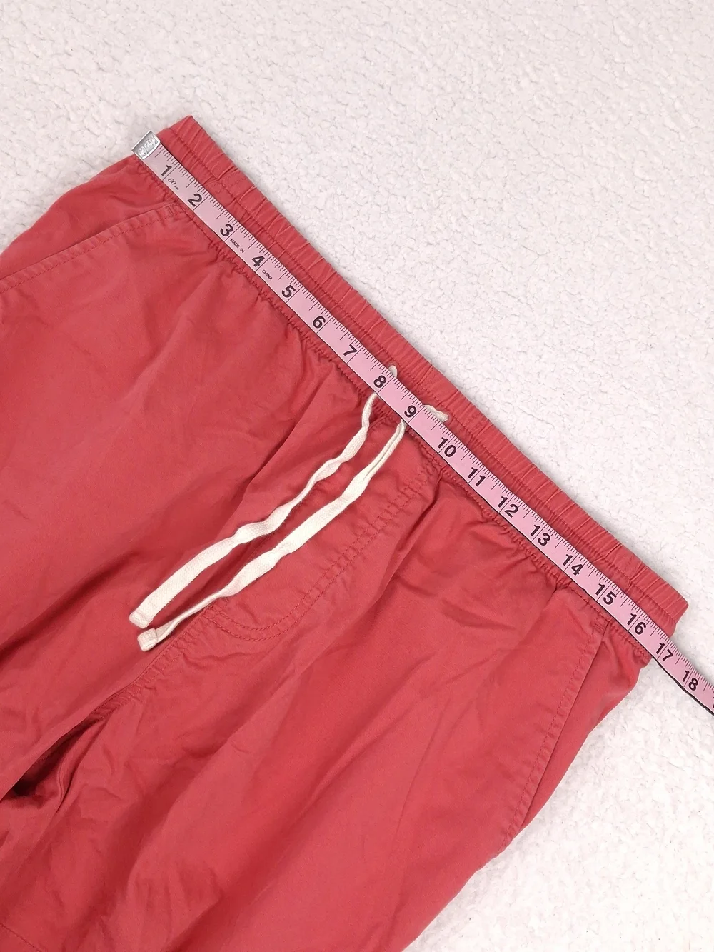 J. Crew Twill Drawstring Dock Shorts elastic waist retro preppy beach chino pink